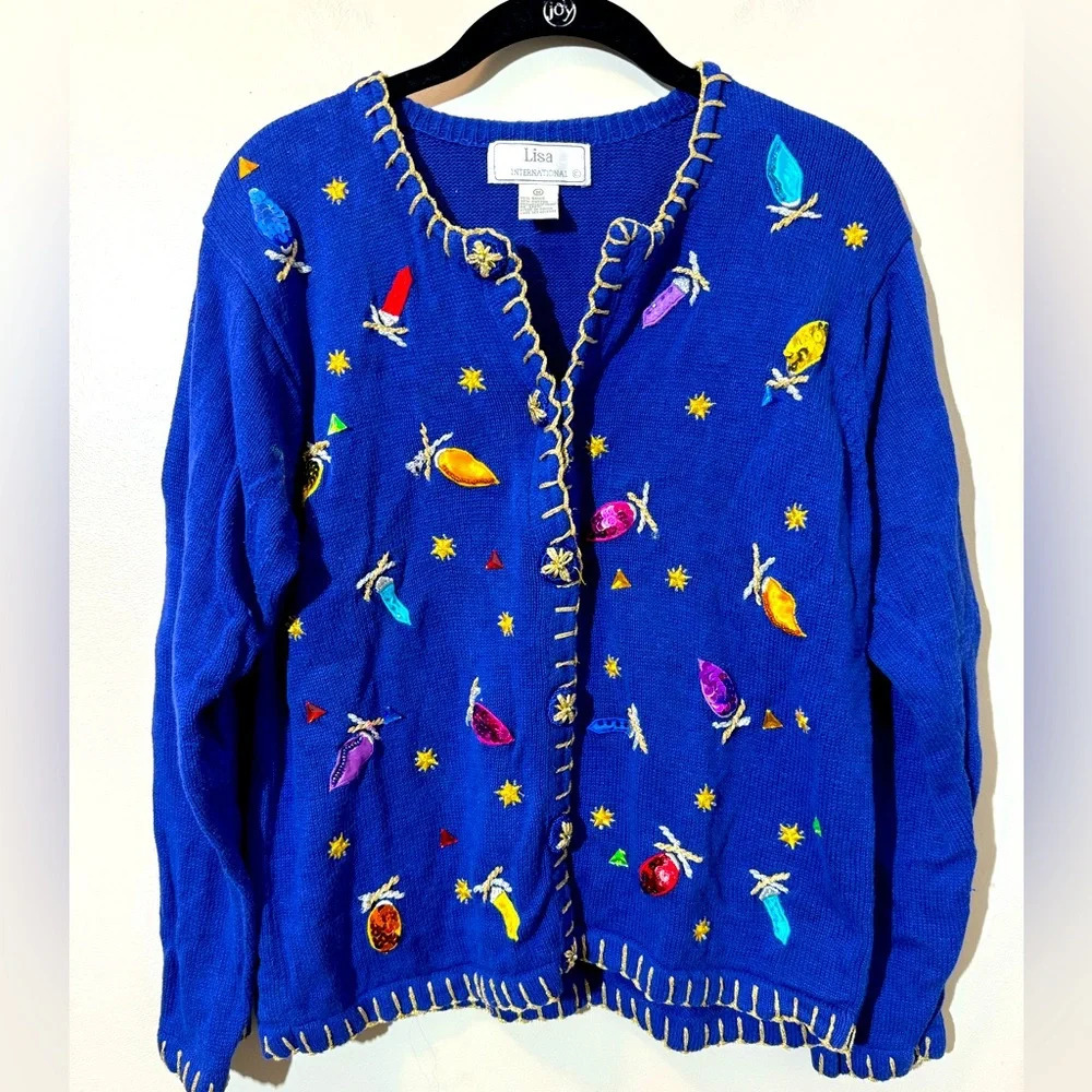 Lisa International Vintage Holiday Sweater
